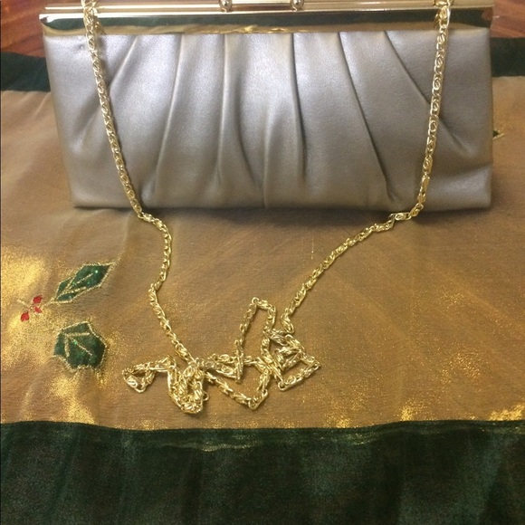 💥GUNNE SAX by jessica mc clintock pleated clutch - Picture 4 of 5